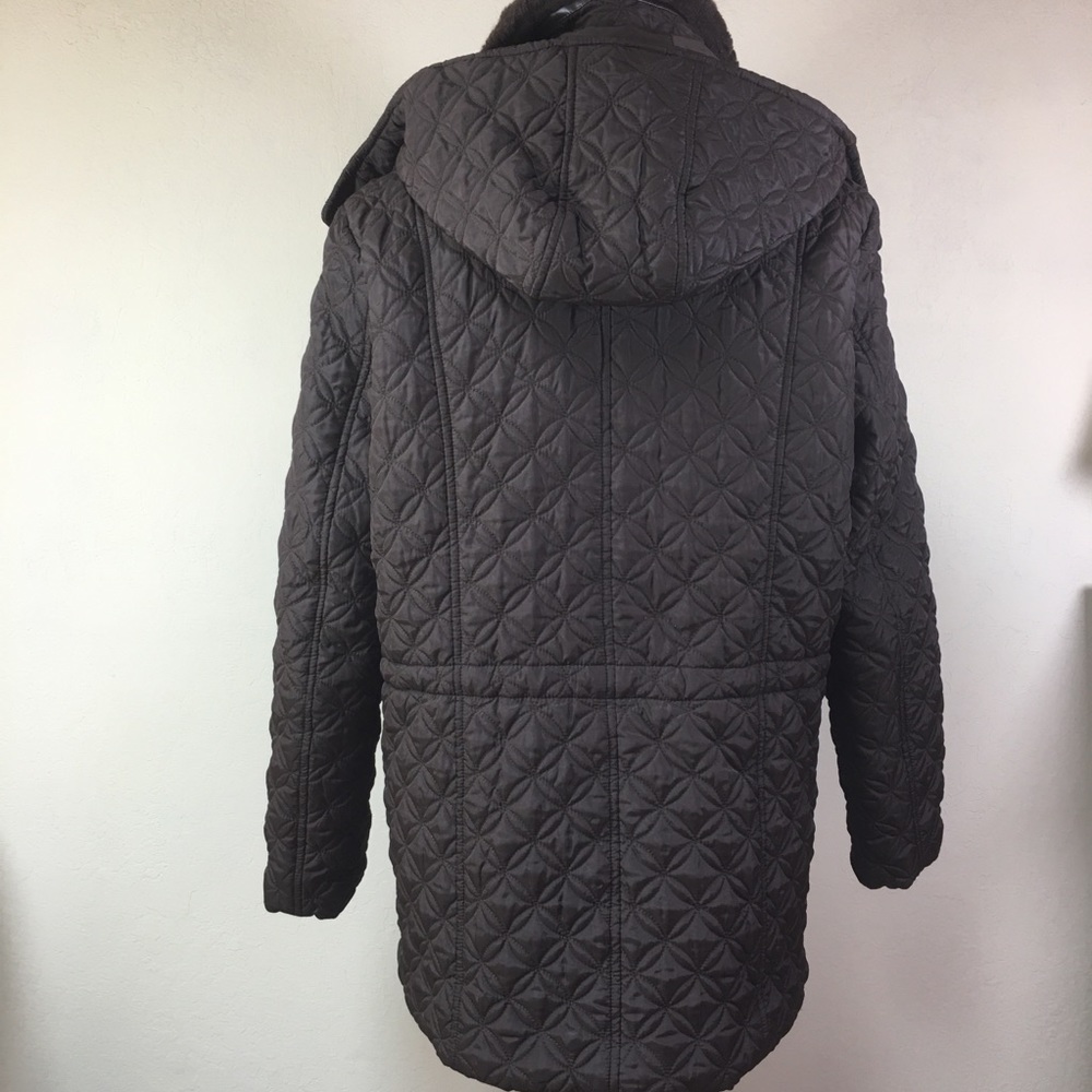 Marc New York Brown Detachable Hood Puffer Coat L - Picture 4 of 12